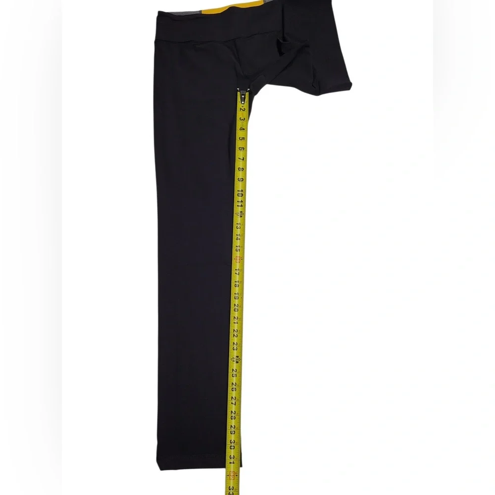 Lululemon Black‎ Yoga Leggings Size 8 Colorblock Waistband